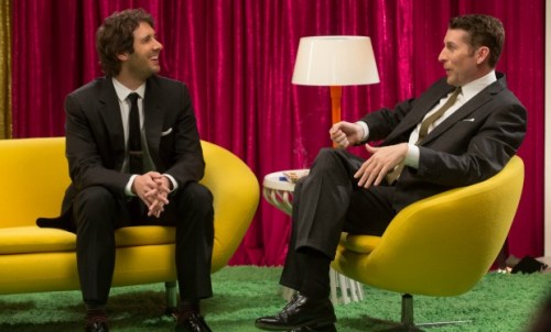 Josh Groban & Scott Aukerman-Comedy Bang! Bang! Photo Credit:Chris Ragazzo/IFC ©2014